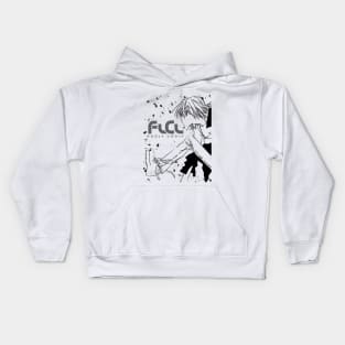 FLCL white Haruko Kids Hoodie